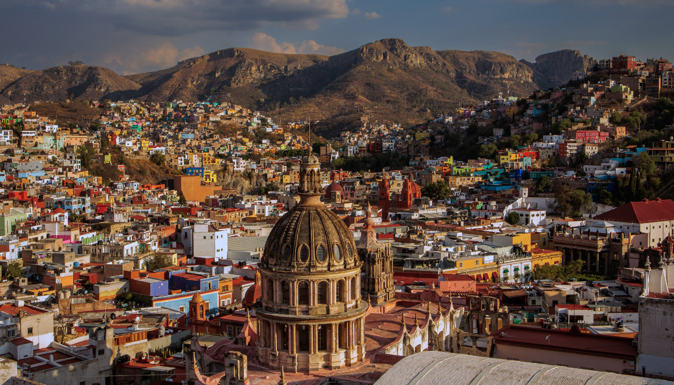 Historic landmarks and cultural sites in Guanajuato including colonial architecture and museums